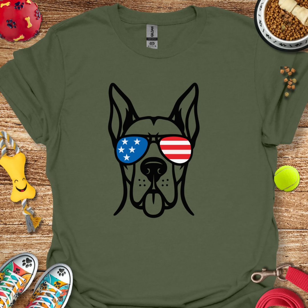 Patriotic Great Dane T-Shirt