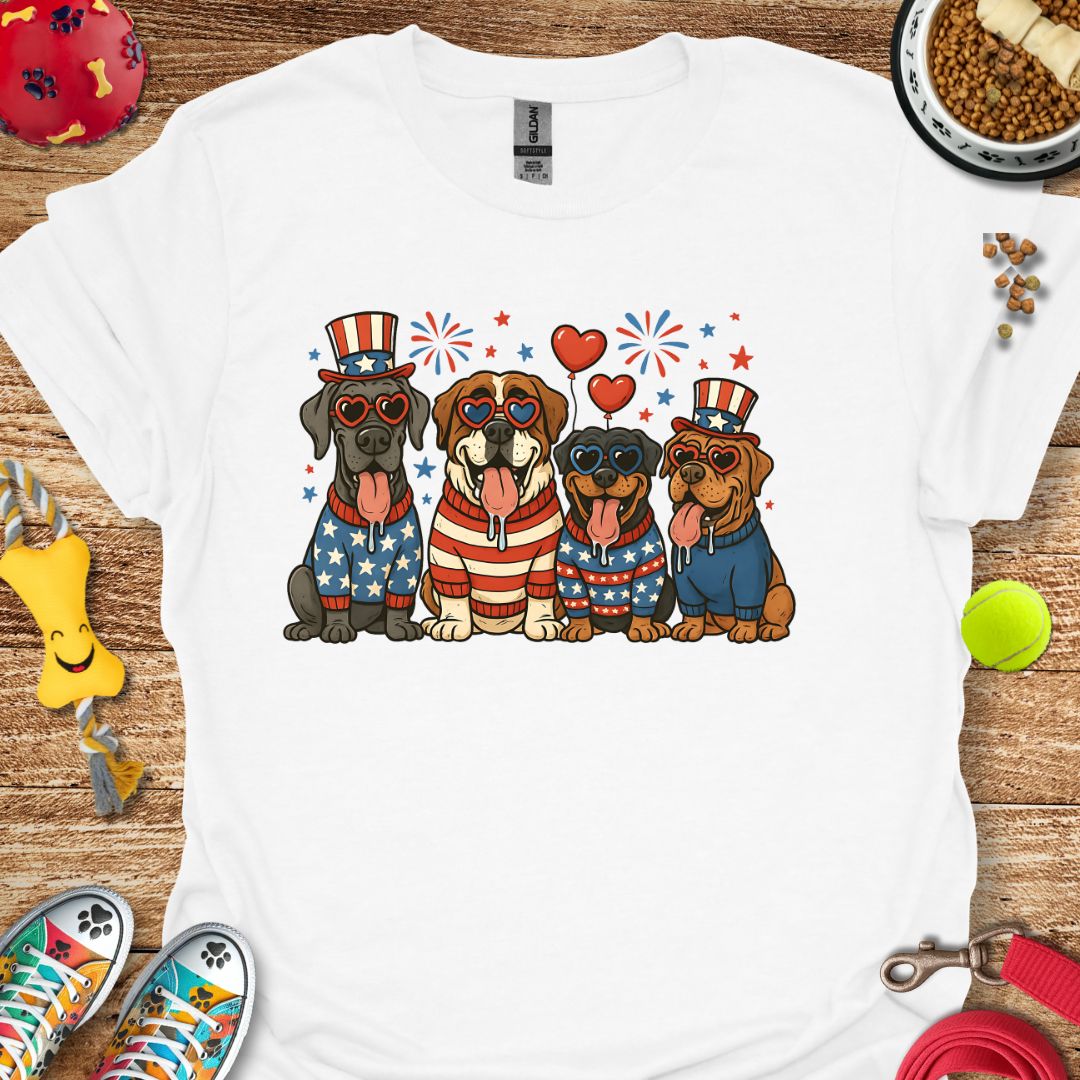 Patriotic Dogs T-Shirt
