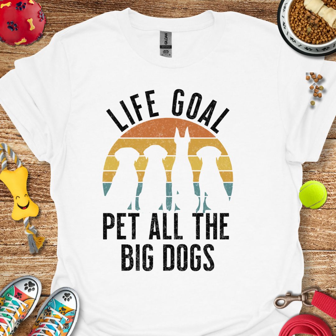 Life Goal Retro Sunset Big Dogs T-Shirt