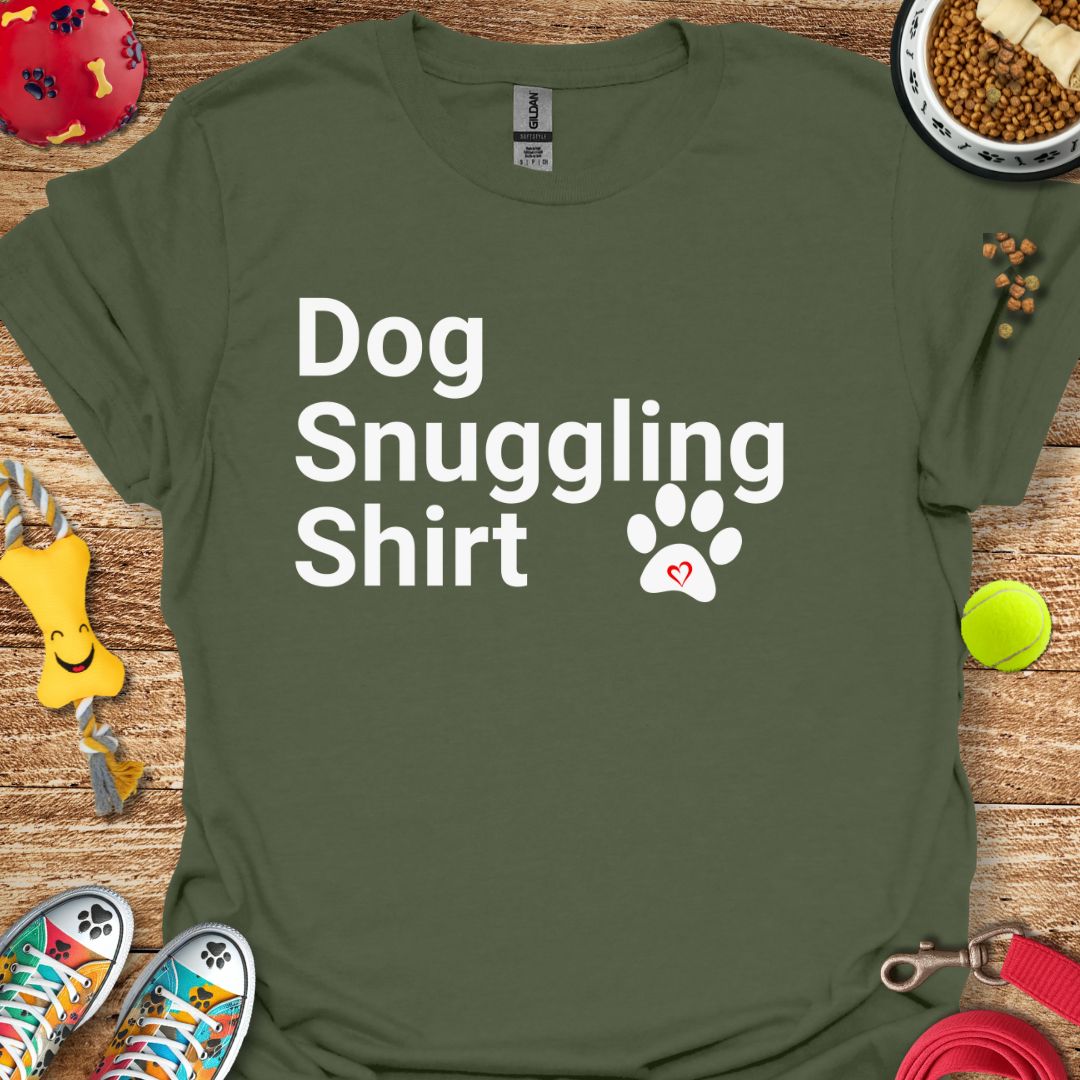 Dog Snuggling T-Shirt