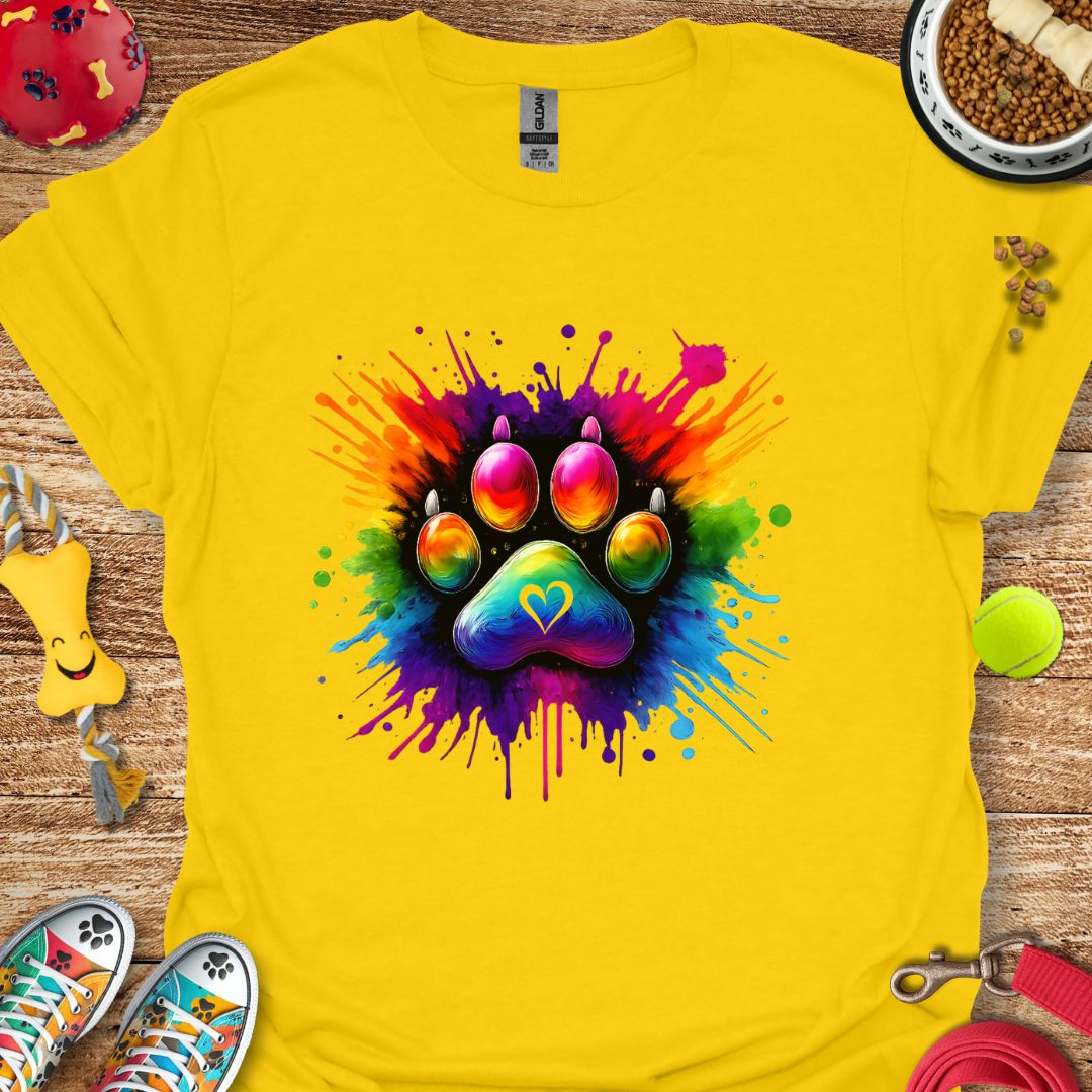 Paw Paint Splash T-Shirt