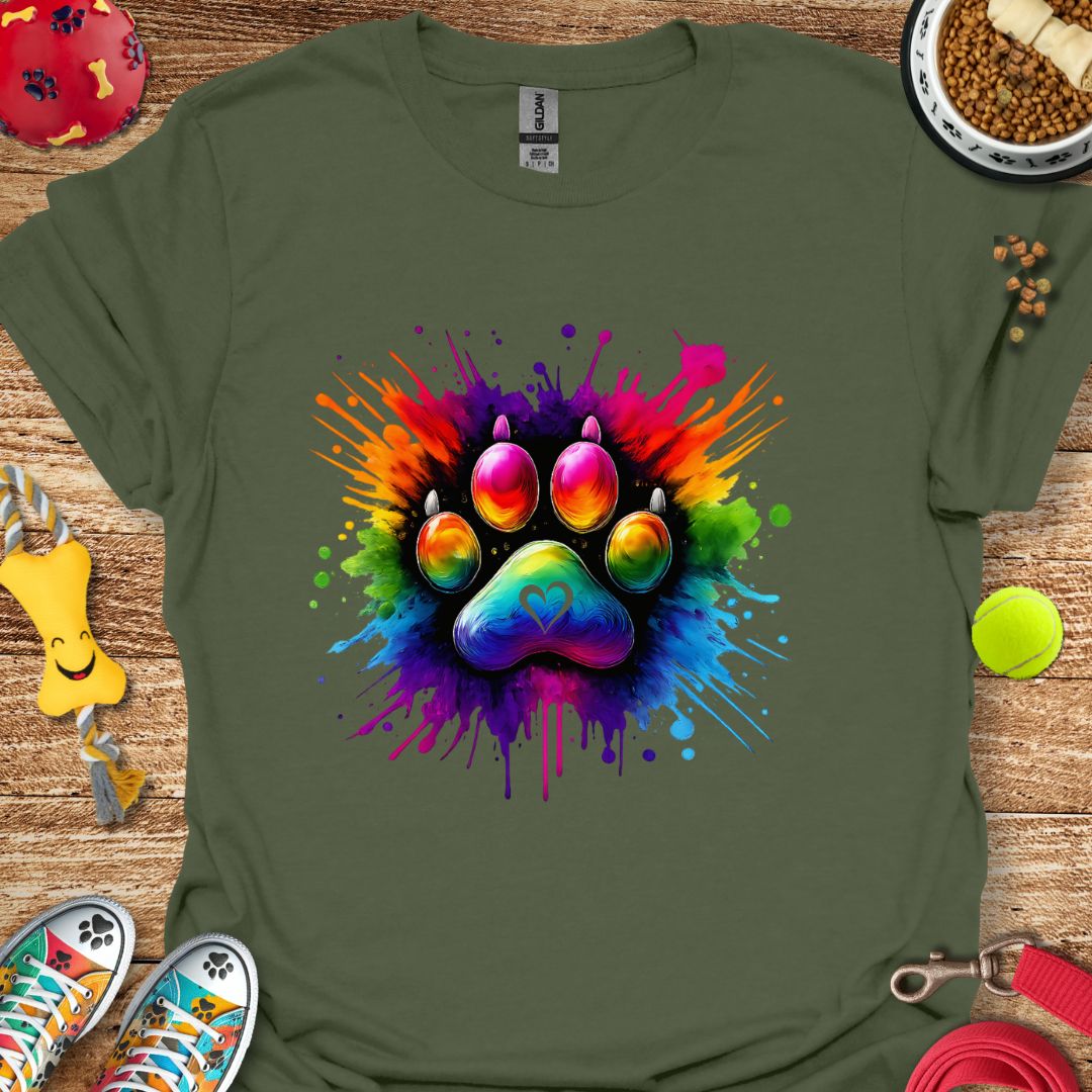 Paw Paint Splash T-Shirt