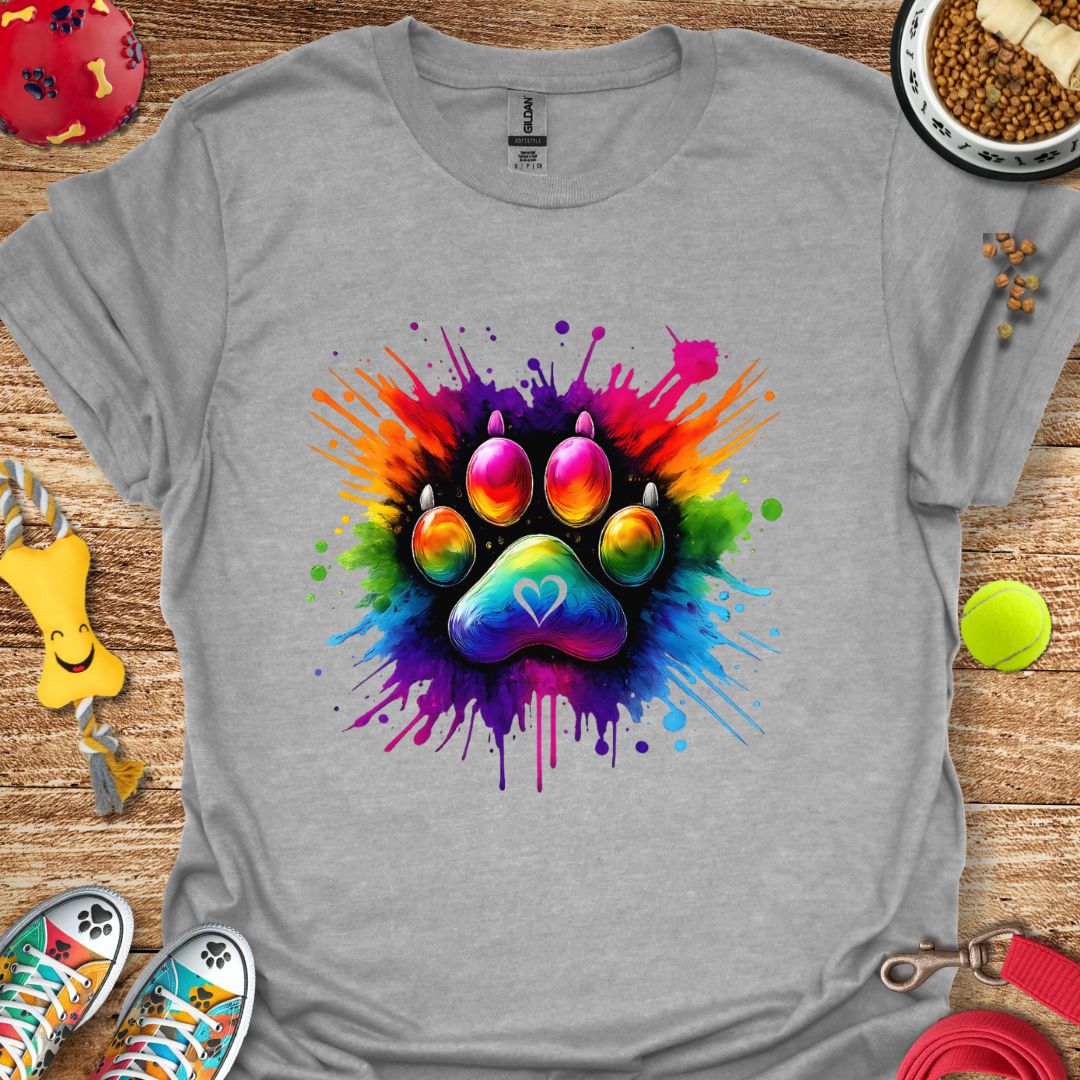 Paw Paint Splash T-Shirt