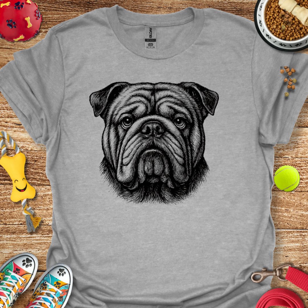English Bulldog Portrait T-Shirt