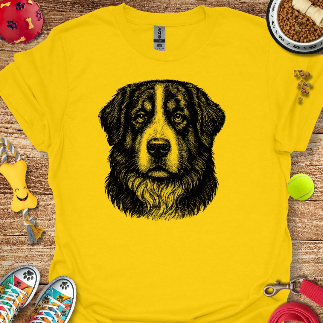 Bernese Mountain Dog Portrait T-Shirt