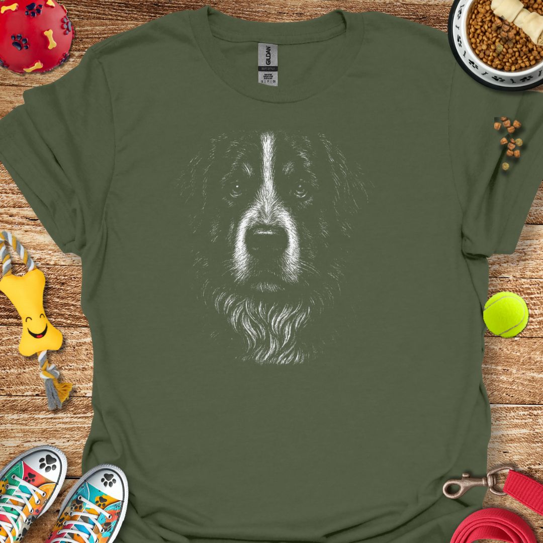 Bernese Mountain Dog Portrait T-Shirt