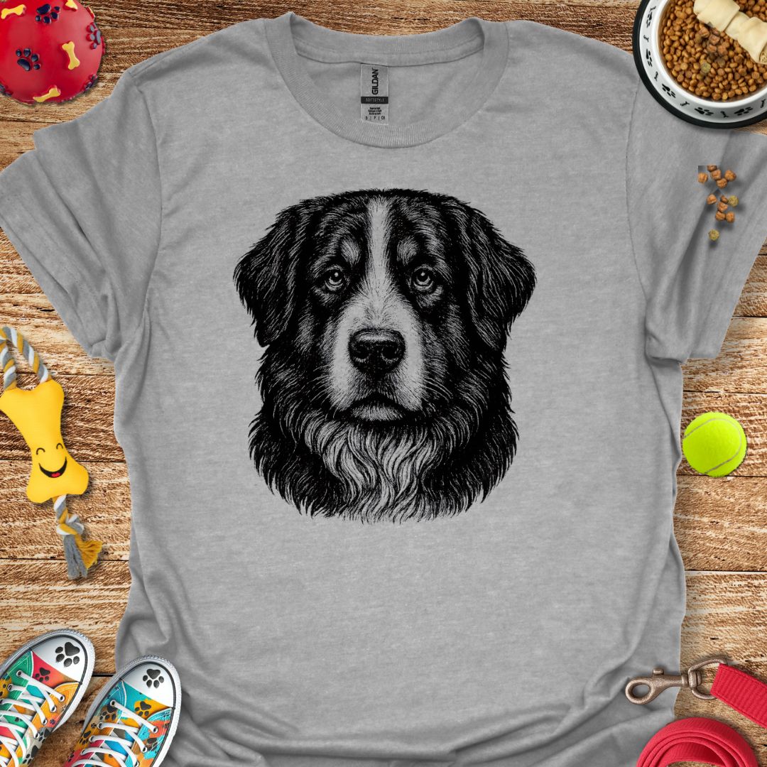 Bernese Mountain Dog Portrait T-Shirt