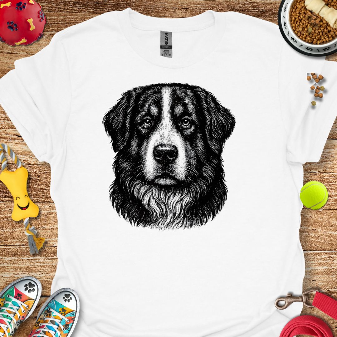 Bernese Mountain Dog Portrait T-Shirt