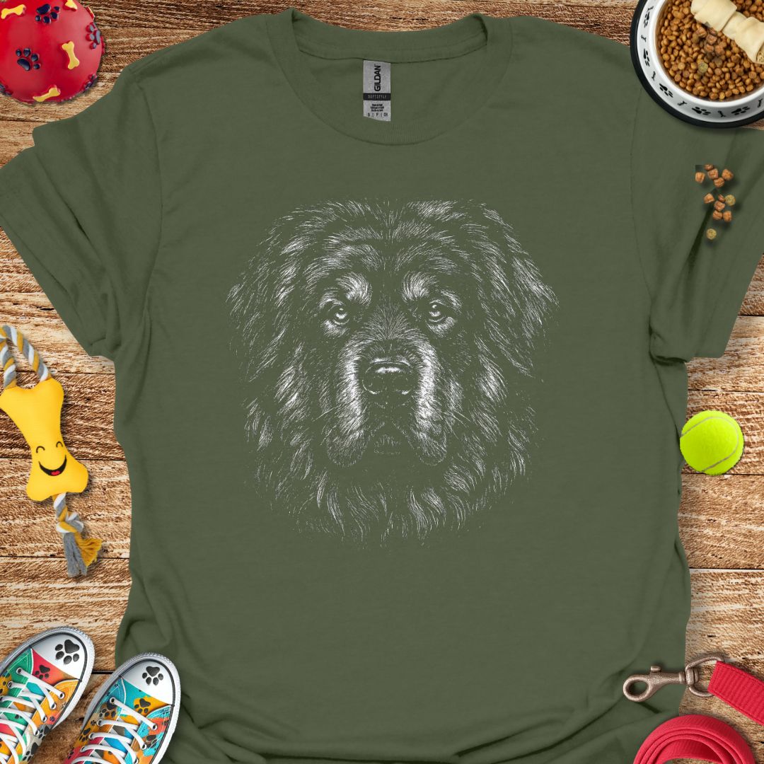 Tibetan Mastiff Portrait T-Shirt