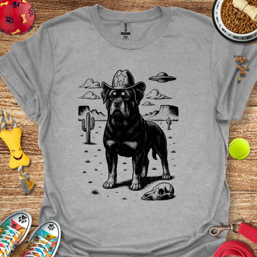 Western Rottie UFO T-Shirt