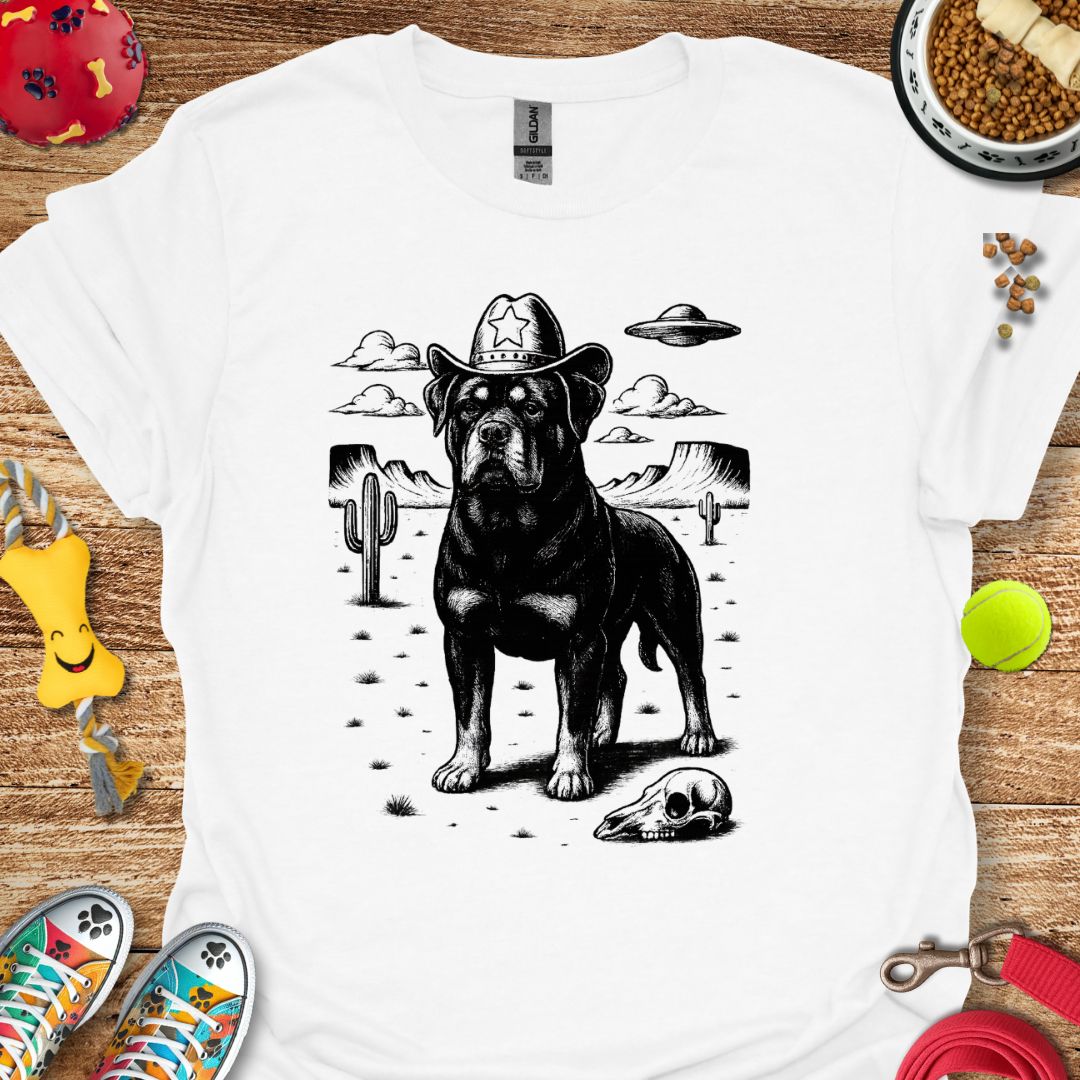 Western Rottie UFO T-Shirt