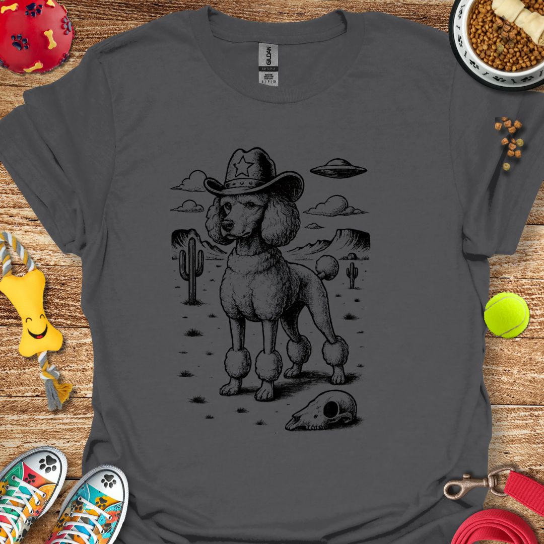 Western Poodle UFO T-Shirt