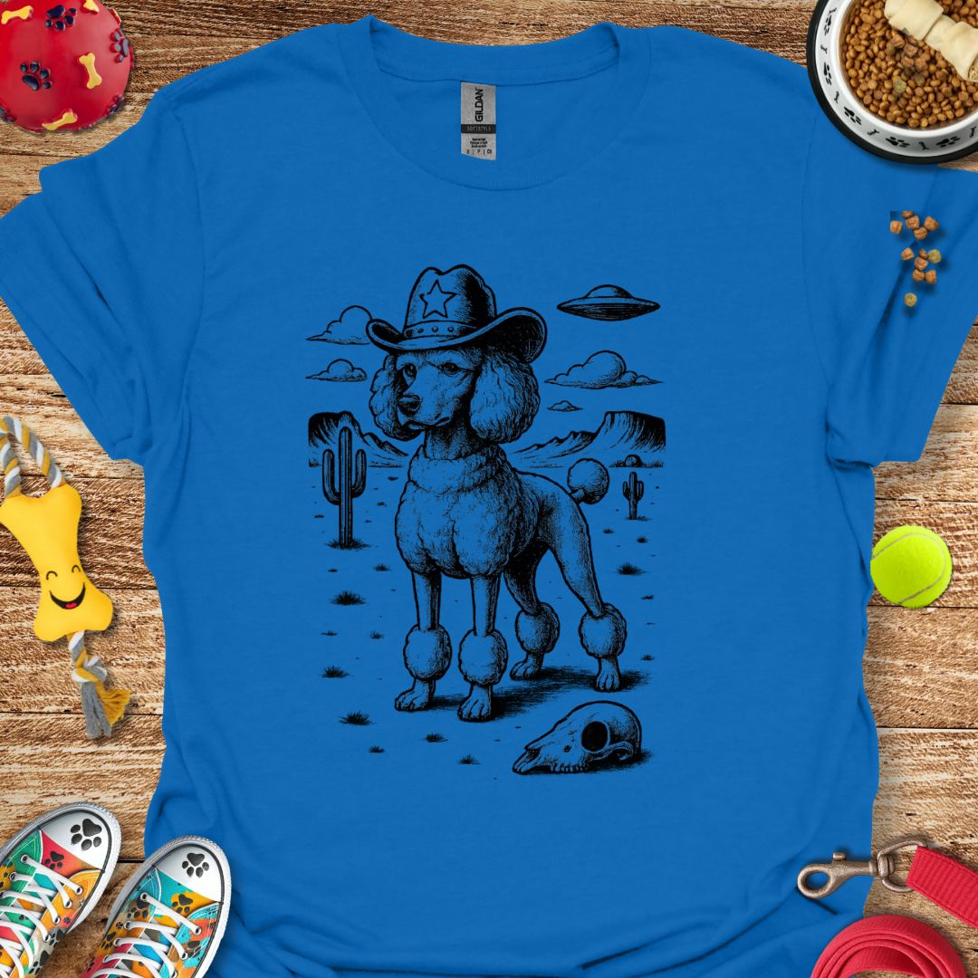 Western Poodle UFO T-Shirt