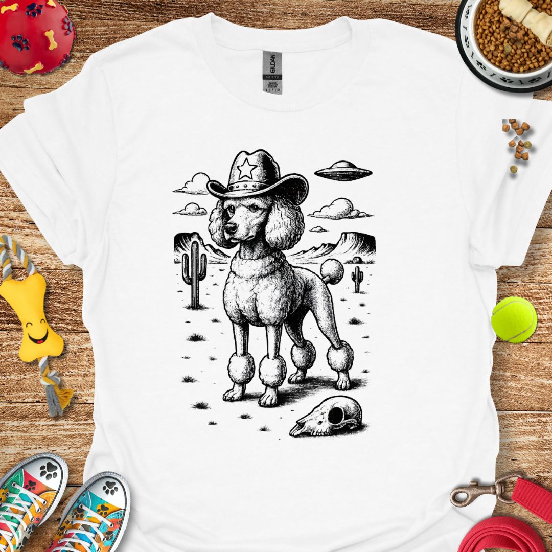 Western Poodle UFO T-Shirt