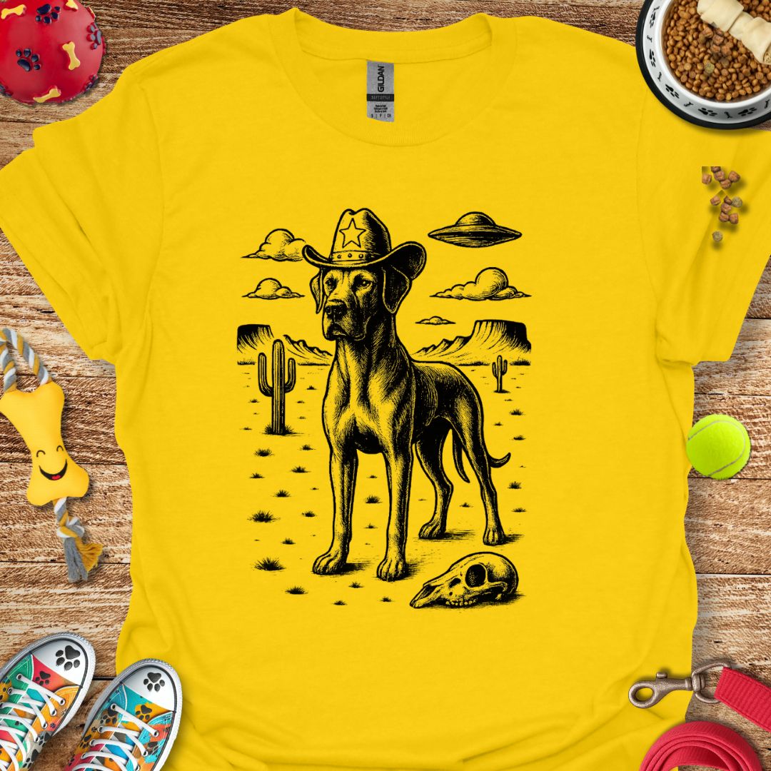 Western Great Dane UFO T-Shirt