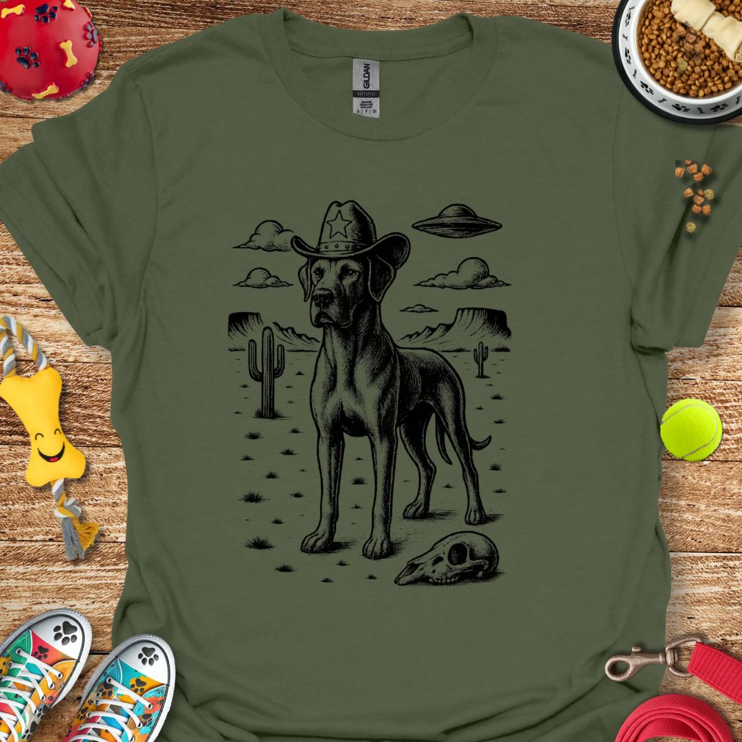 Western Great Dane UFO T-Shirt