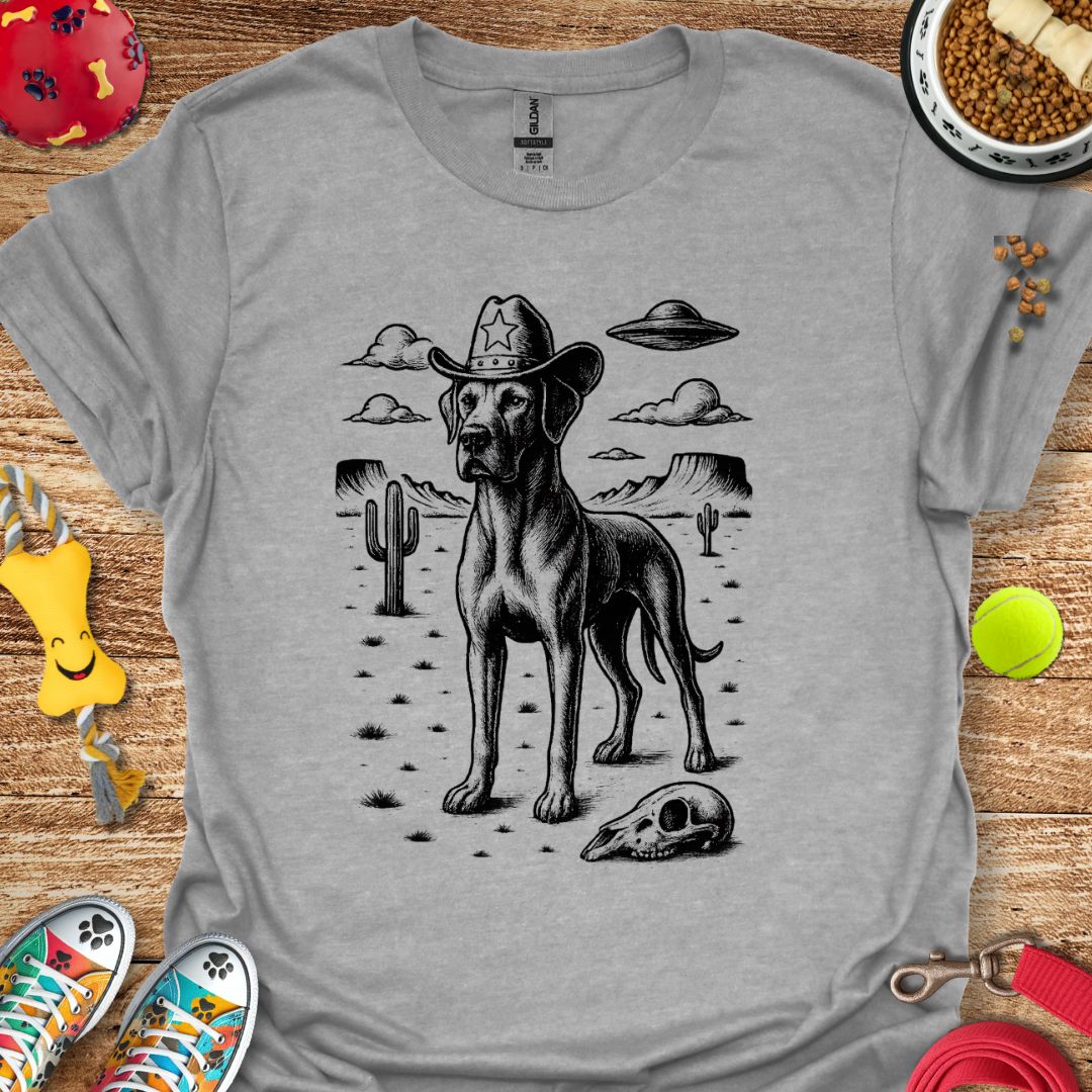 Western Great Dane UFO T-Shirt