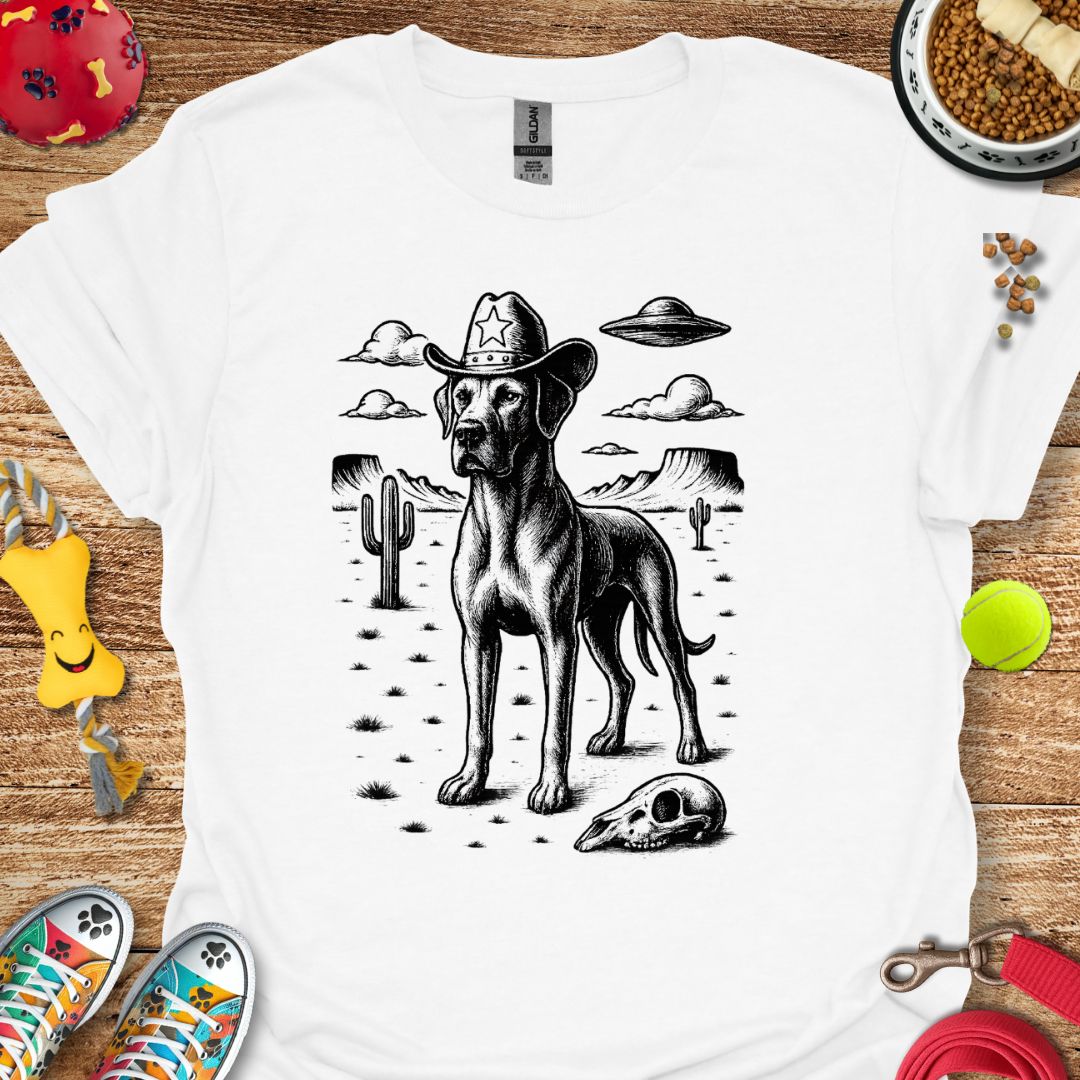 Western Great Dane UFO T-Shirt