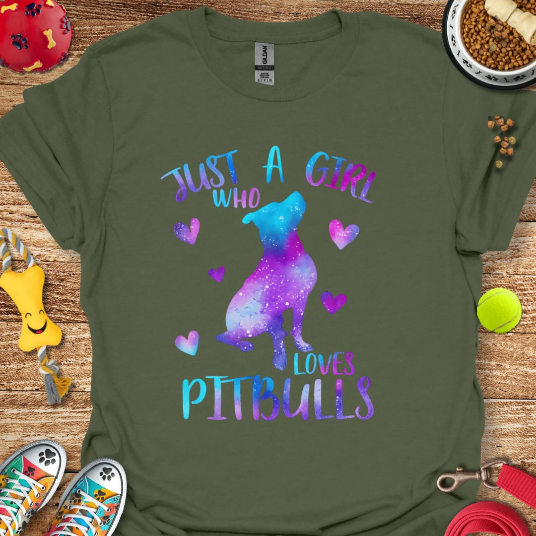 Just a Girl Pitbull T-Shirt