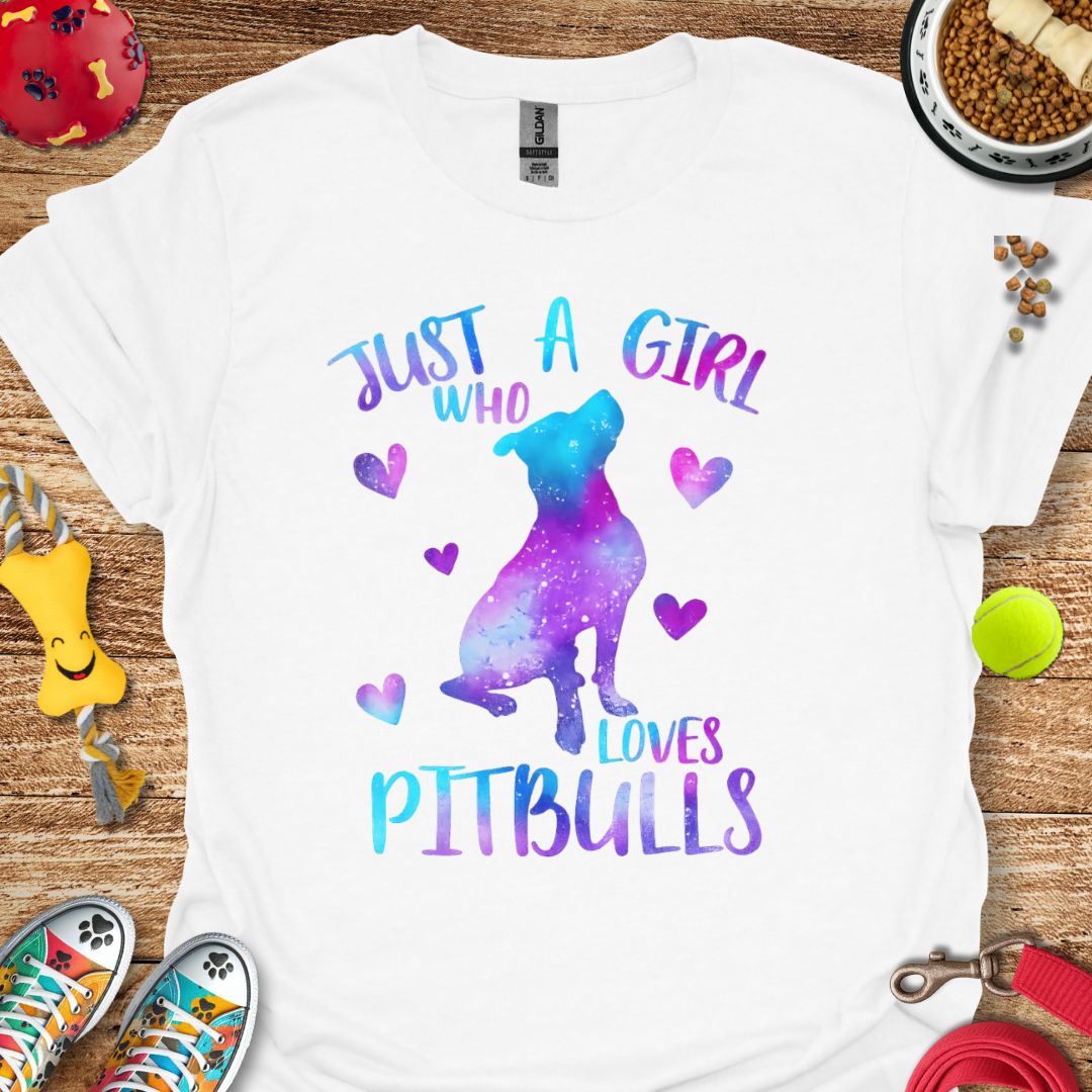 Just a Girl Pitbull T-Shirt