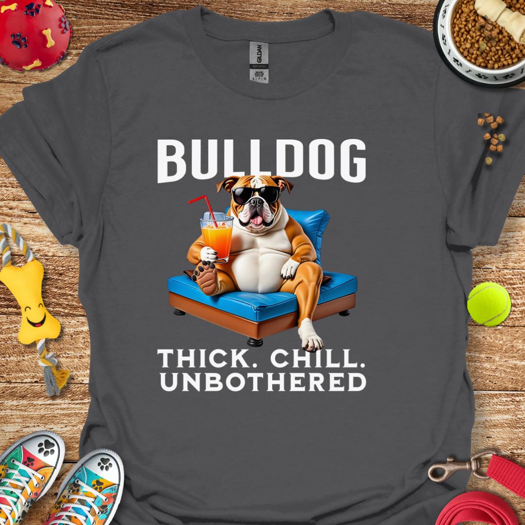 Bulldog Thick Chill Unbothered T-Shirt