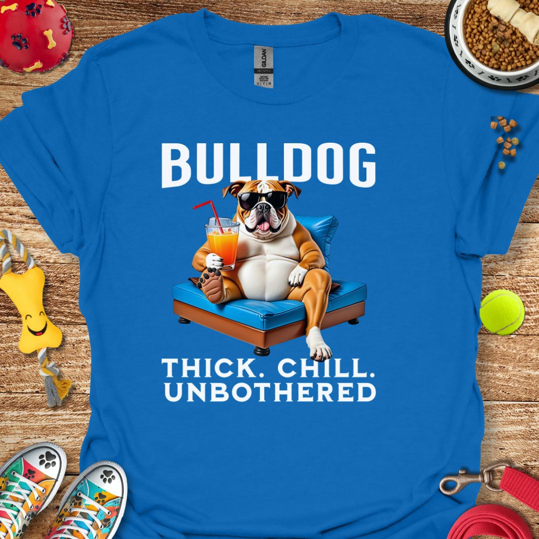 Bulldog Thick Chill Unbothered T-Shirt