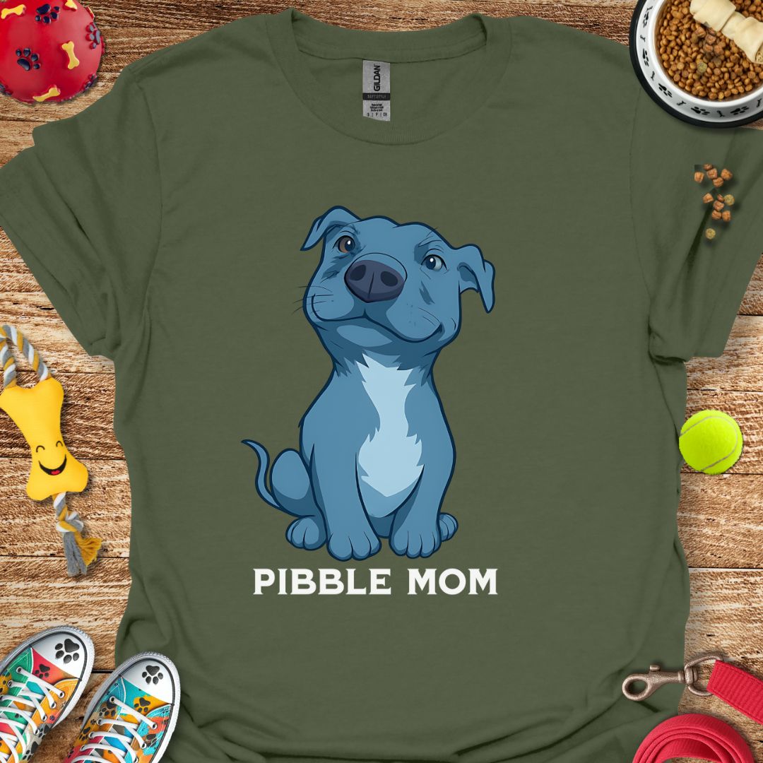 Pibble Mom (blue) T-Shirt