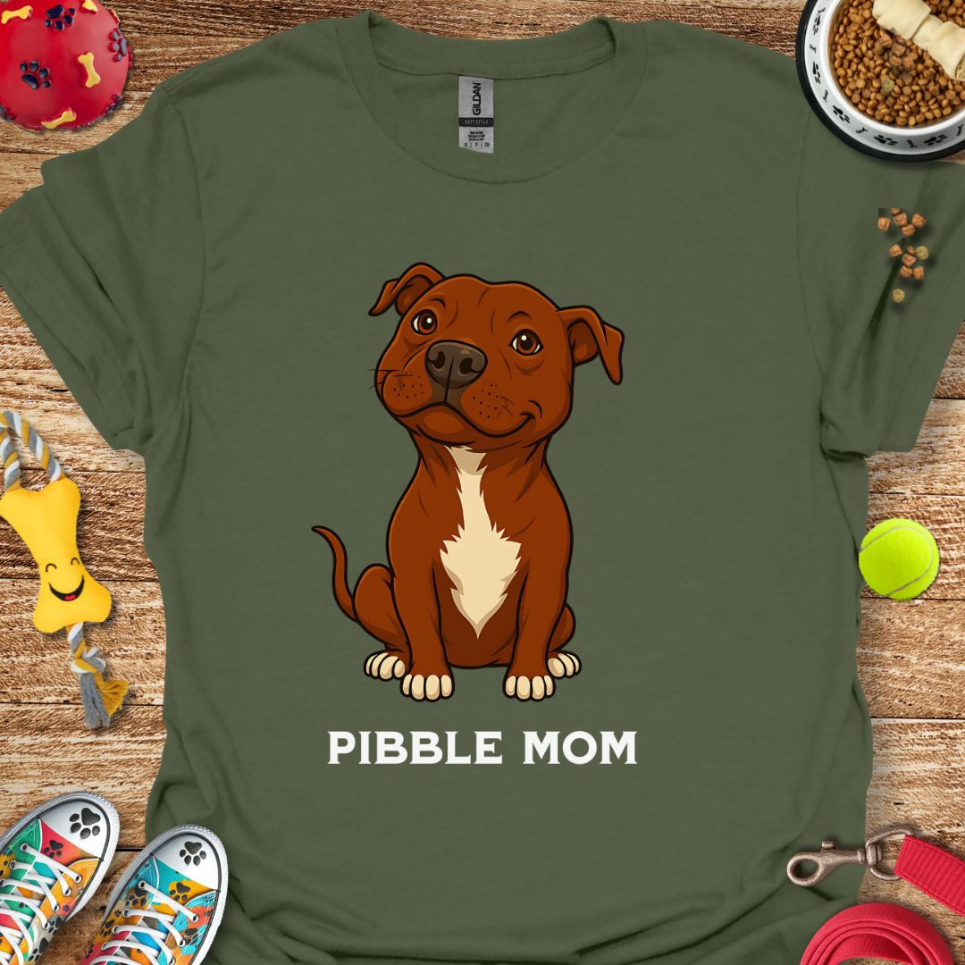 Pibble Mom (red) T-Shirt