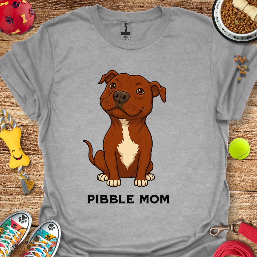 Pibble Mom (red) T-Shirt
