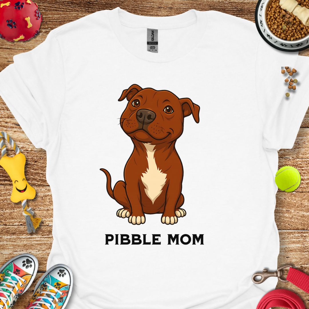 Pibble Mom (red) T-Shirt
