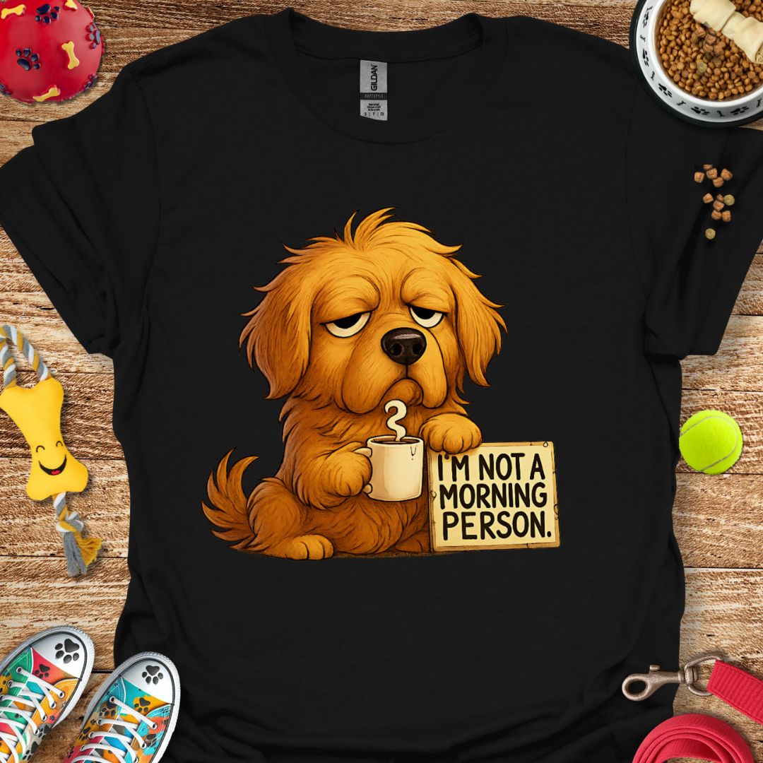 Grumpy Morning Golden Retriever T-Shirt