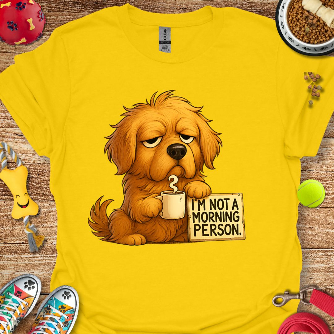 Grumpy Morning Golden Retriever T-Shirt