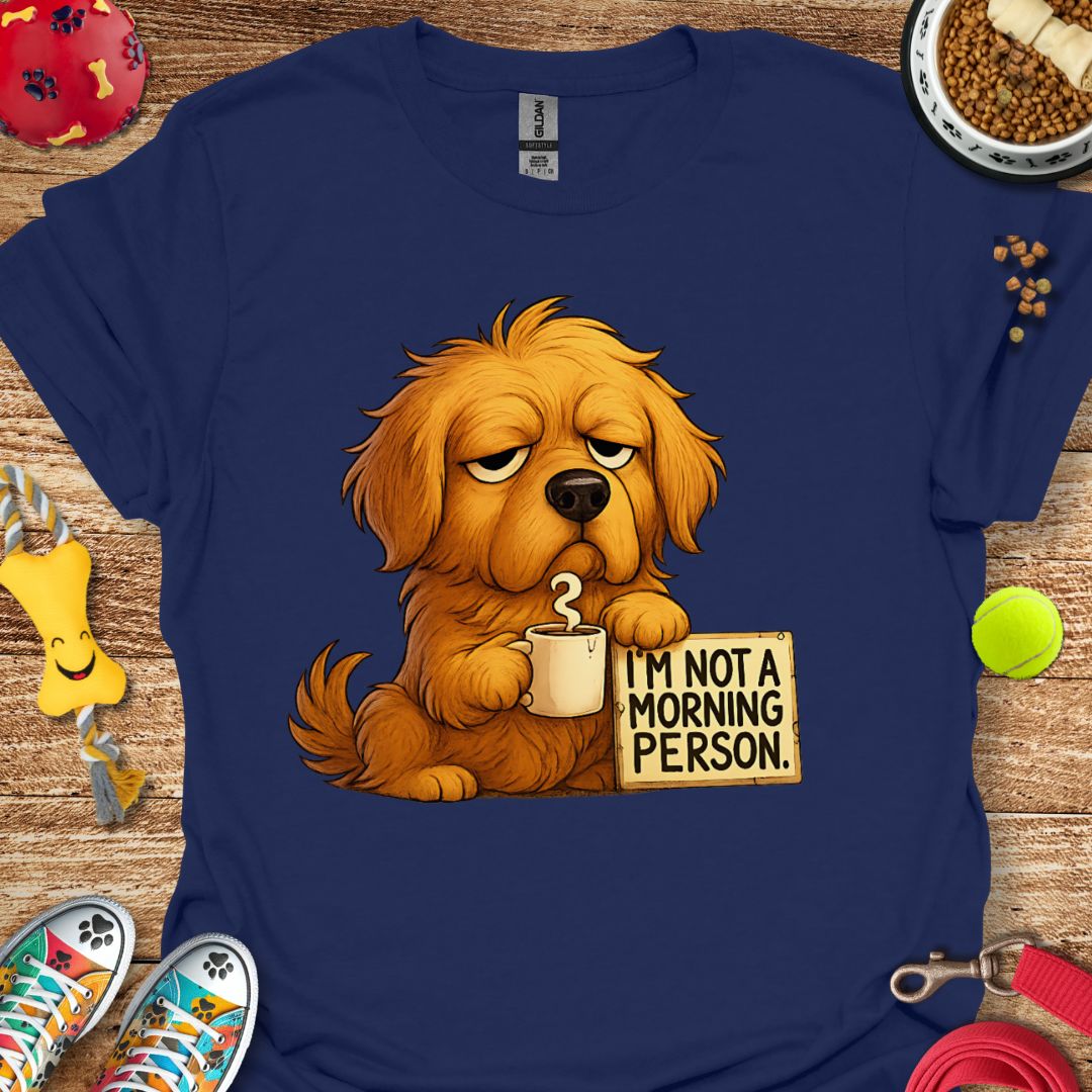 Grumpy Morning Golden Retriever T-Shirt