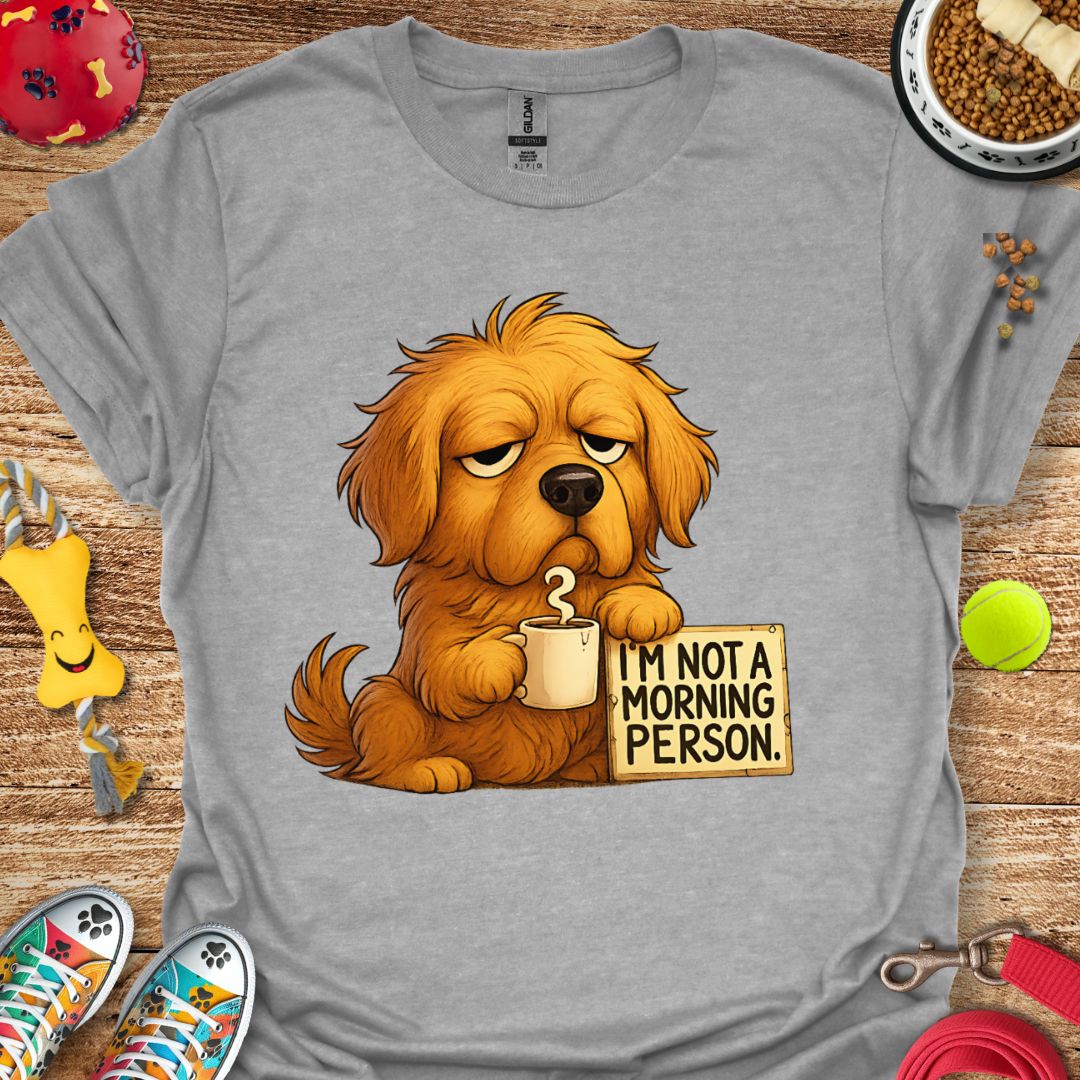 Grumpy Morning Golden Retriever T-Shirt