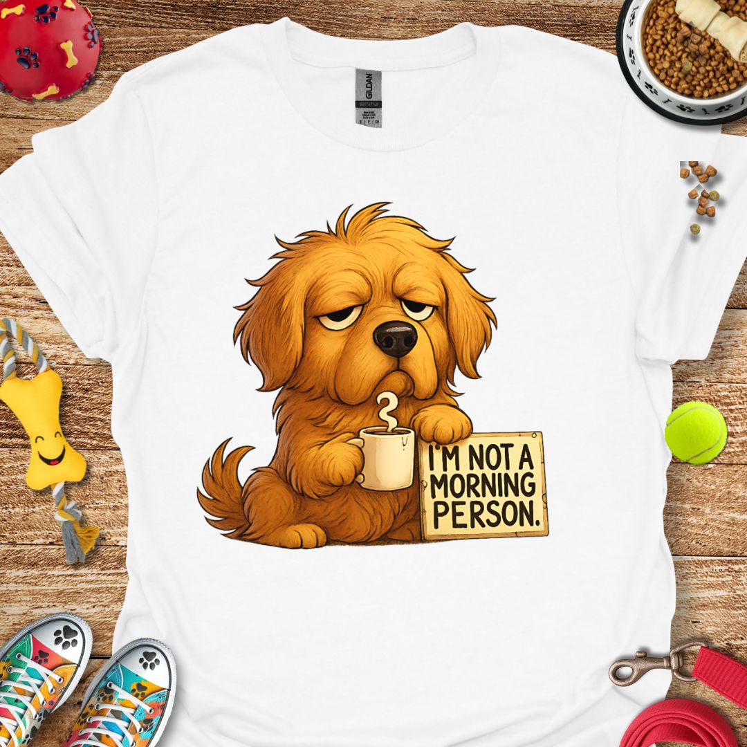 Grumpy Morning Golden Retriever T-Shirt