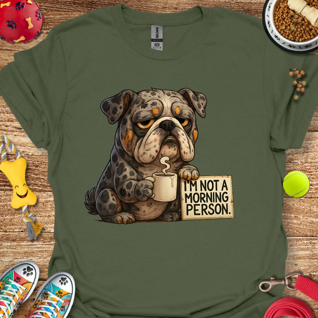 Grumpy Morning Bulldog T-Shirt