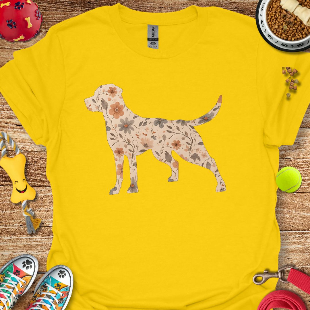 Flower Labrador T-Shirt