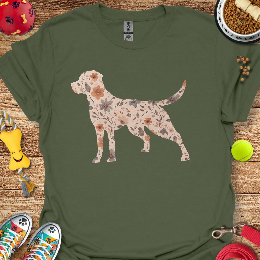 Flower Labrador T-Shirt