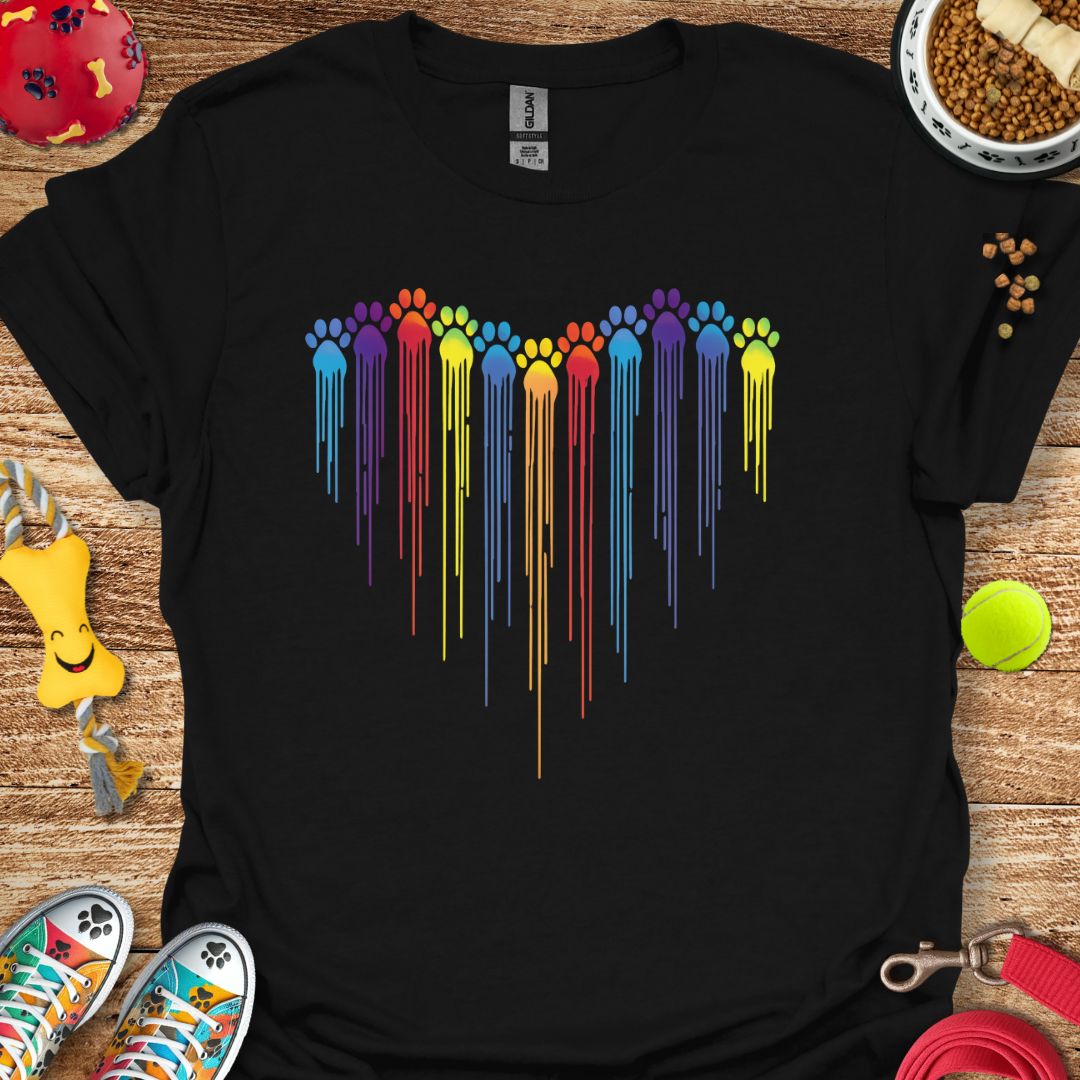 Paint Paw Heart T-Shirt