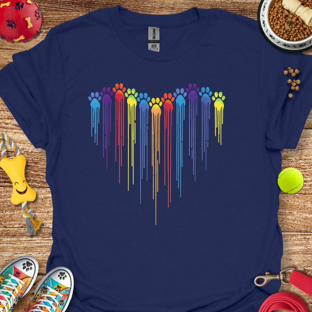Paint Paw Heart T-Shirt