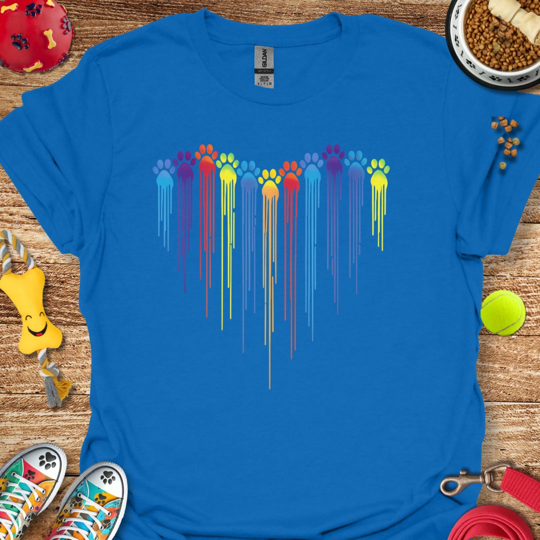 Paint Paw Heart T-Shirt