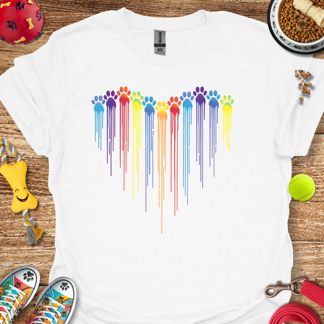 Paint Paw Heart T-Shirt