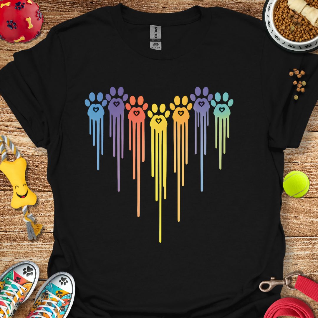 Paint Paw Heart 2 T-Shirt