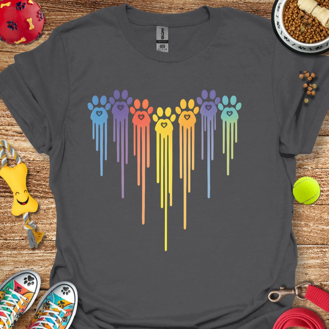 Paint Paw Heart 2 T-Shirt