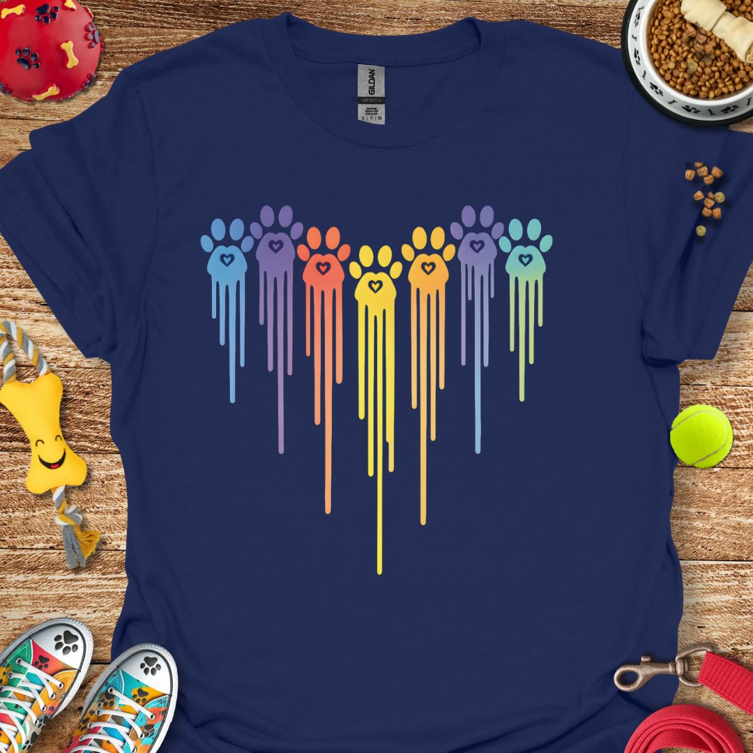 Paint Paw Heart 2 T-Shirt