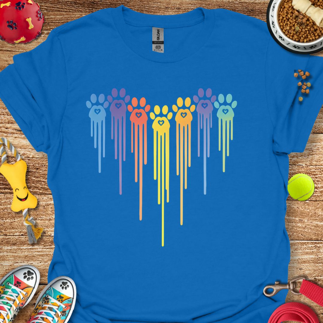 Paint Paw Heart 2 T-Shirt