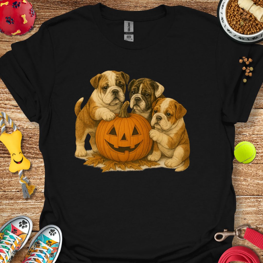 Pumpkin Bulldog T-Shirt