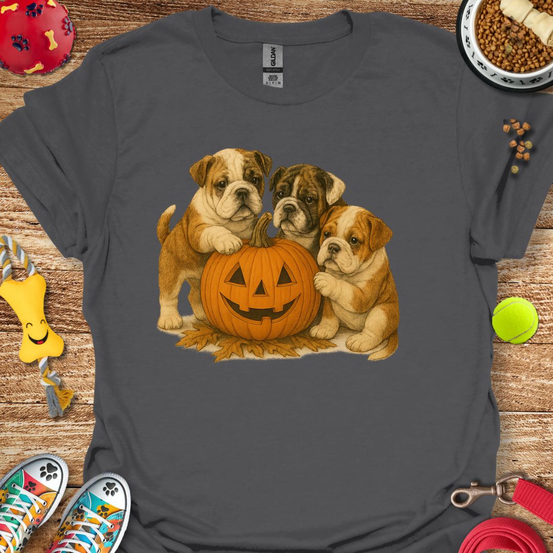 Pumpkin Bulldog T-Shirt