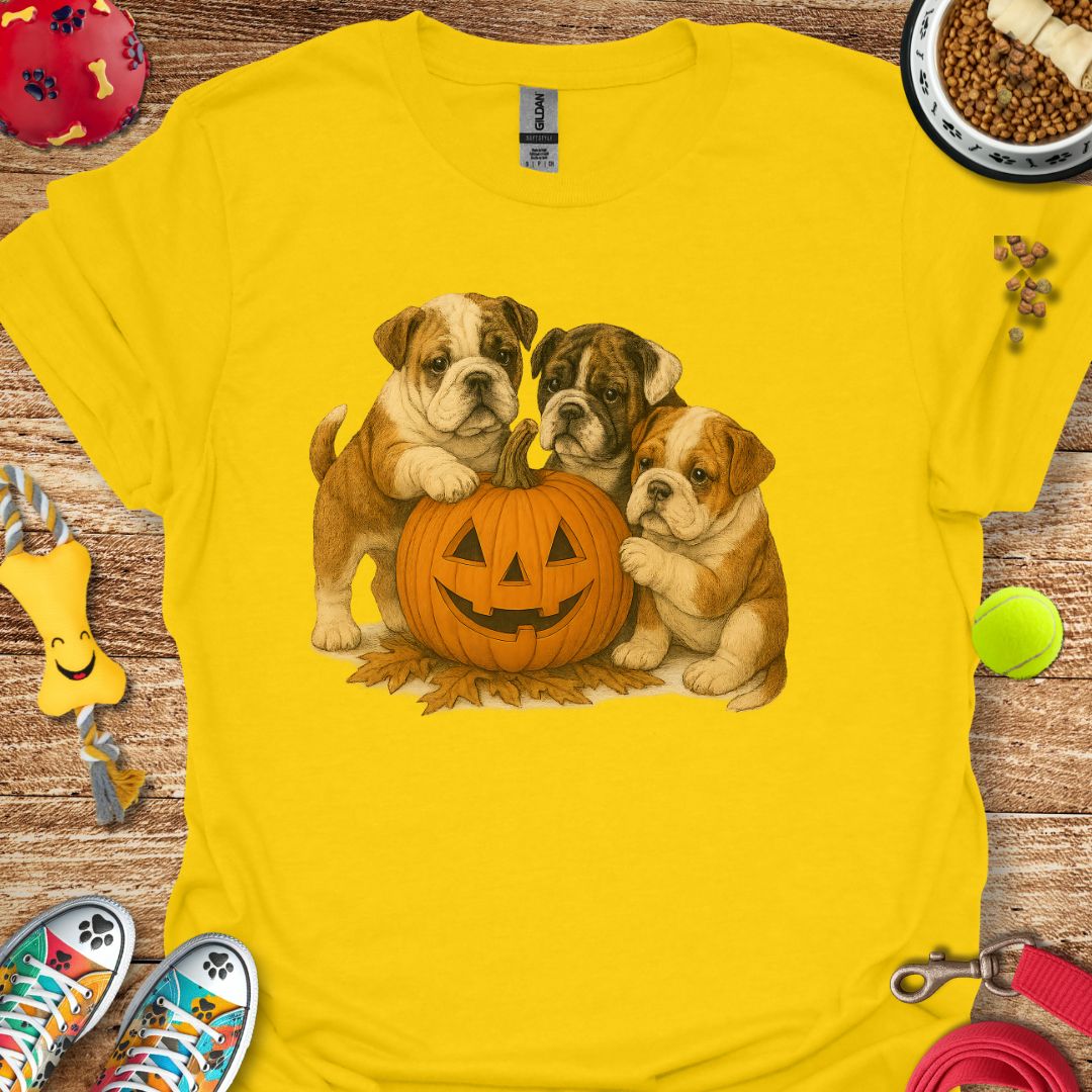 Pumpkin Bulldog T-Shirt