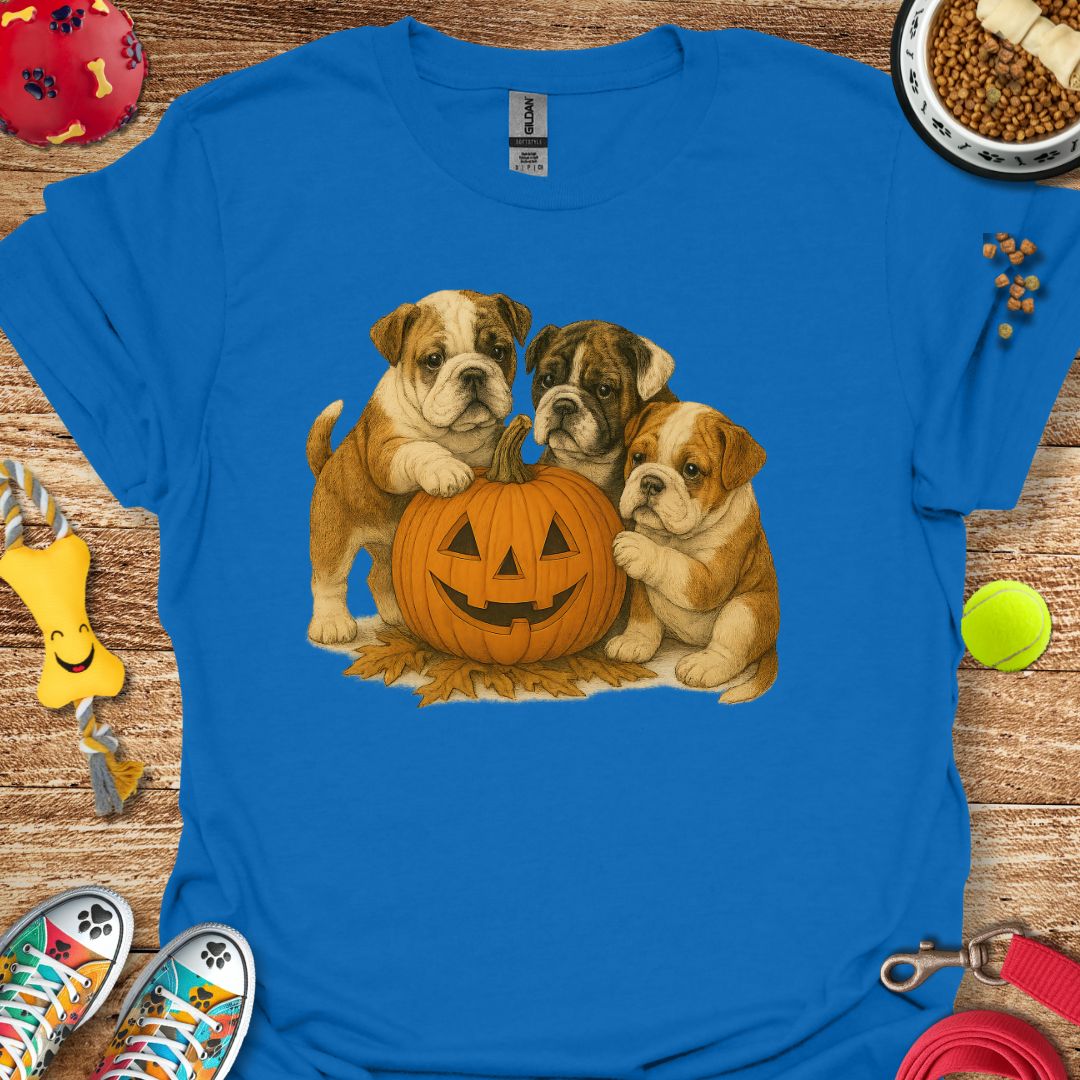 Pumpkin Bulldog T-Shirt